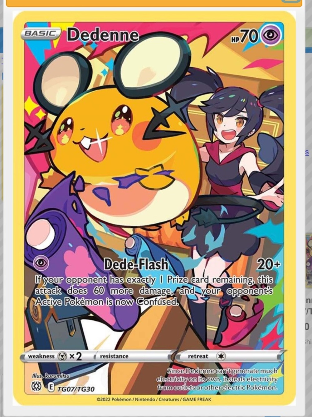 Dedenne #TG07 Pokemon Brilliant Stars